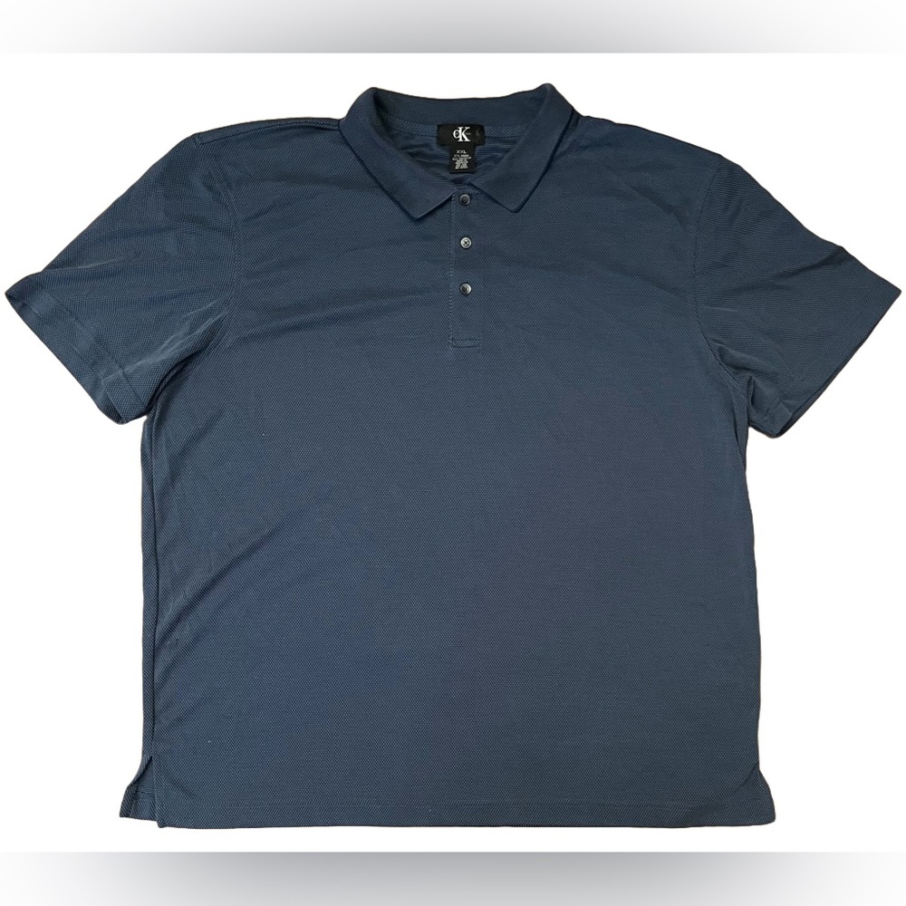 Calvin Klein Blue Polo Shirt Classic Style XXL